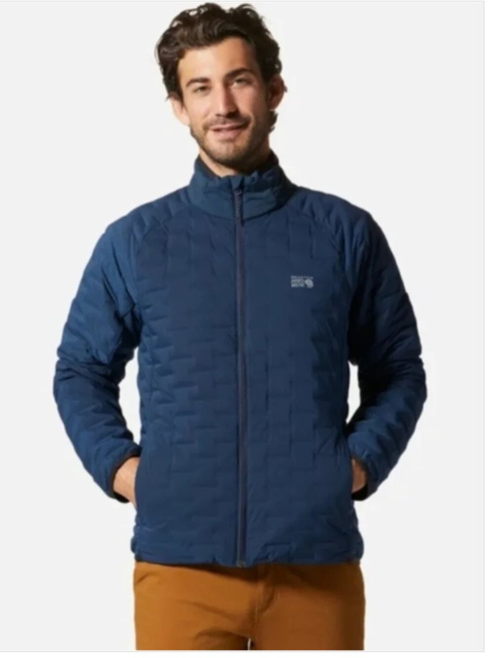 Mountain Hardwear Stretchdown Light Jacket Puffer Goose Down Navy Size Small